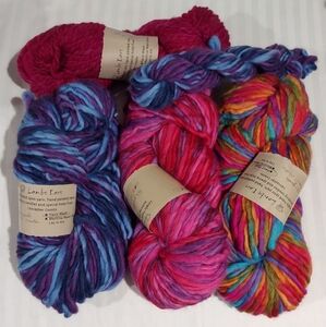 NEW 470 Yds Handspun Wool Yarn Lot